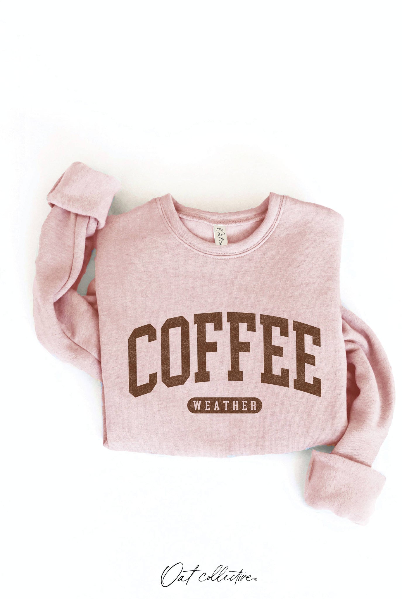 COFFEE WEATHER Graphic Sweatshirt : HEATHER DUST / L