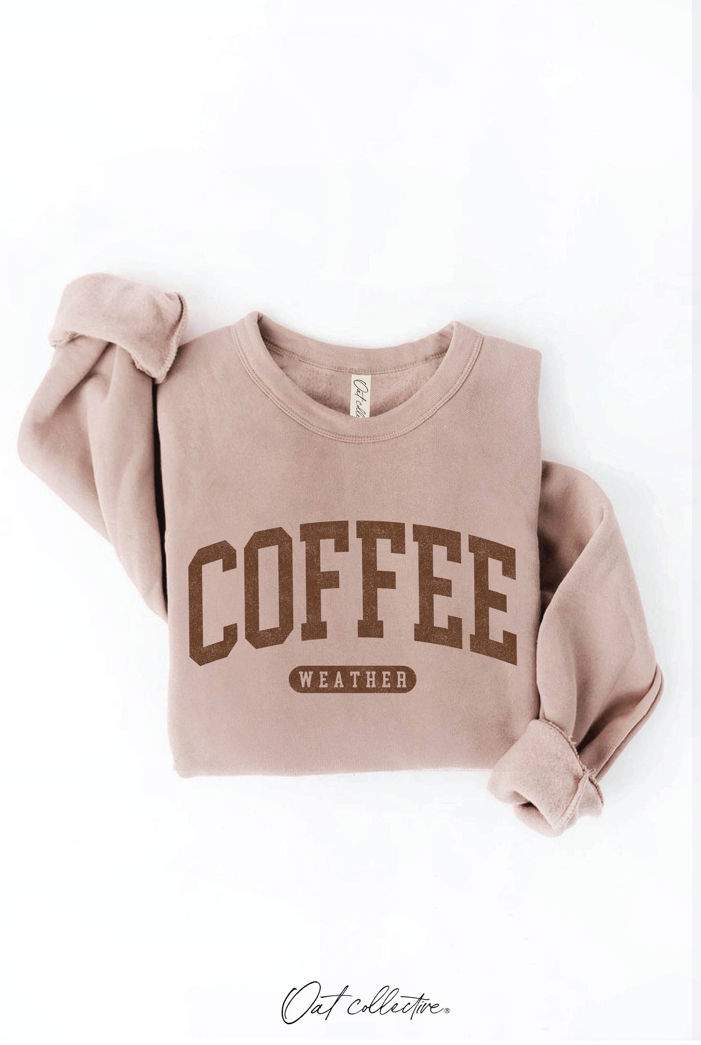 COFFEE WEATHER Graphic Sweatshirt : HEATHER DUST / L