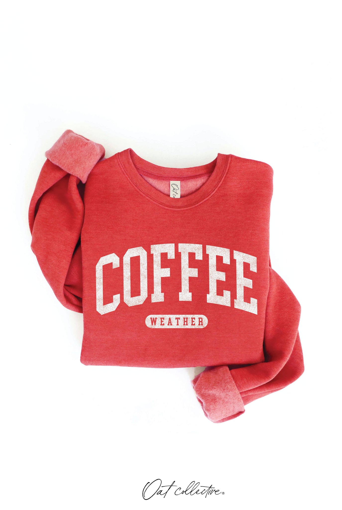 COFFEE WEATHER Graphic Sweatshirt : HEATHER DUST / L