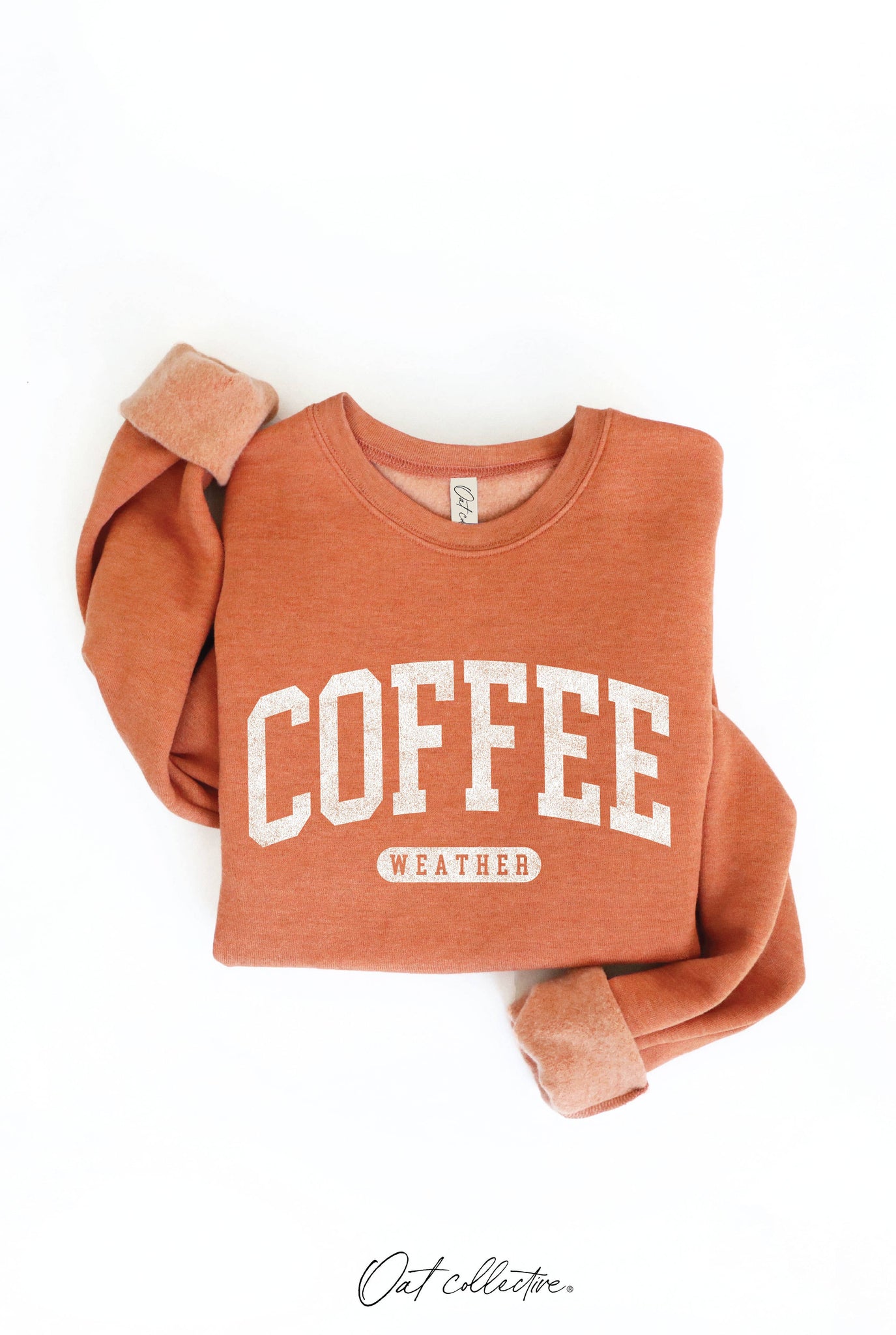 COFFEE WEATHER Graphic Sweatshirt : HEATHER DUST / M