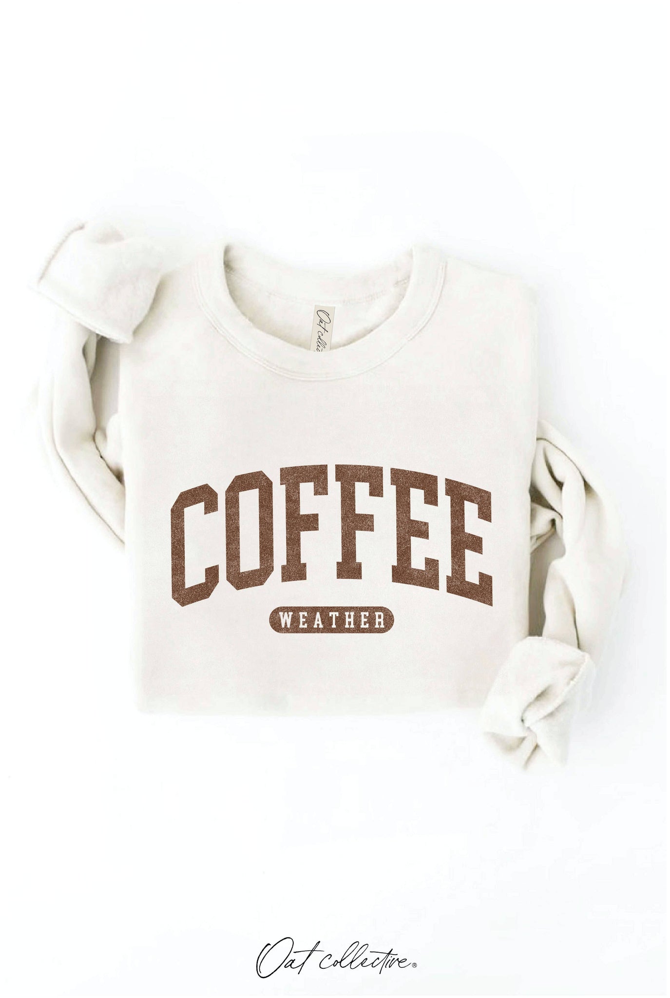 COFFEE WEATHER Graphic Sweatshirt : HEATHER DUST / L