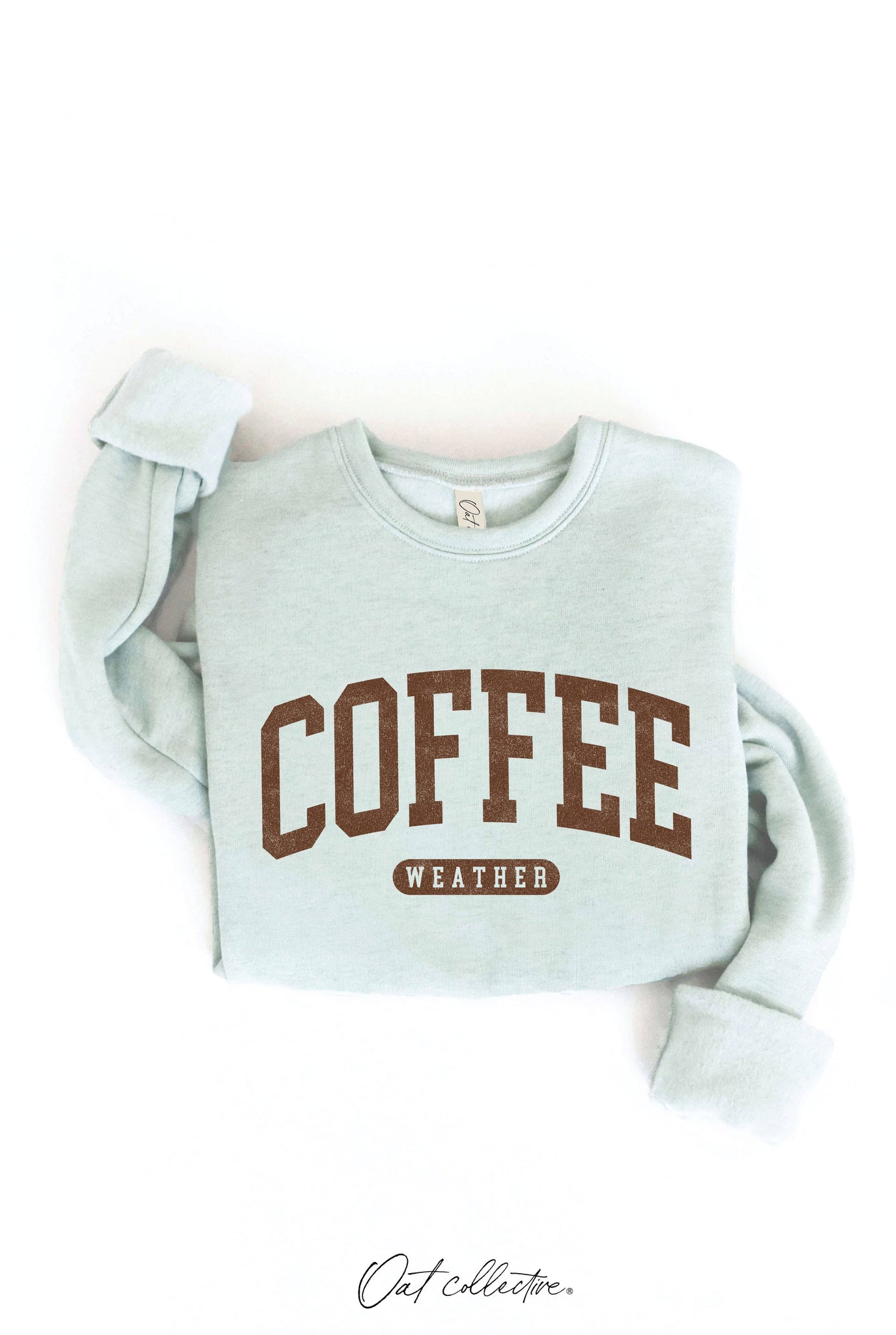 COFFEE WEATHER Graphic Sweatshirt : HEATHER DUST / L