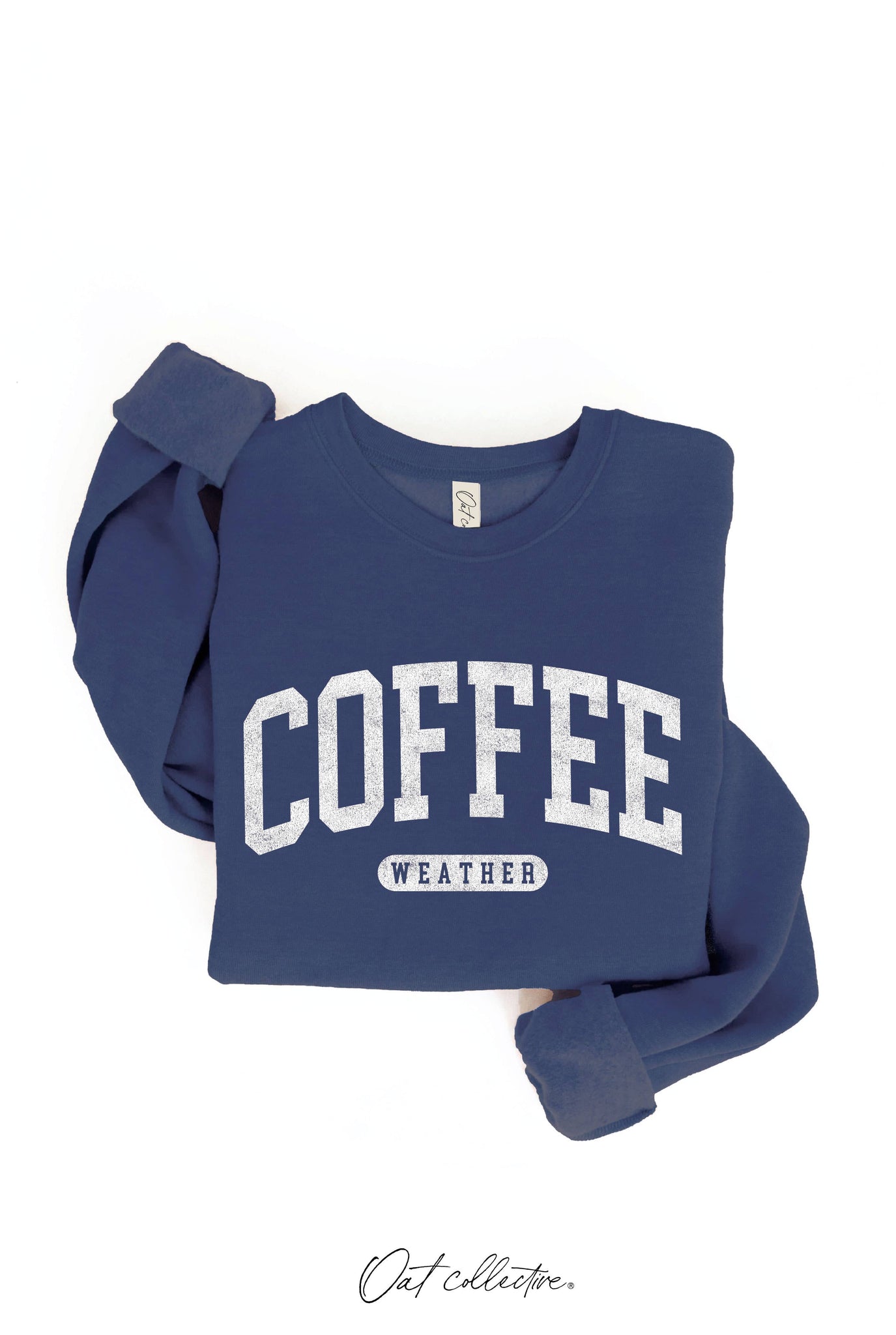 COFFEE WEATHER Graphic Sweatshirt : HEATHER DUST / M