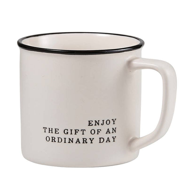 Face to Face Coffee Mug - Enjoy The Gift Of An Ordinary Day
