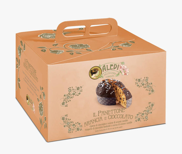 Red Orange and Dark Chocolate Christmas Panettone 1 kg