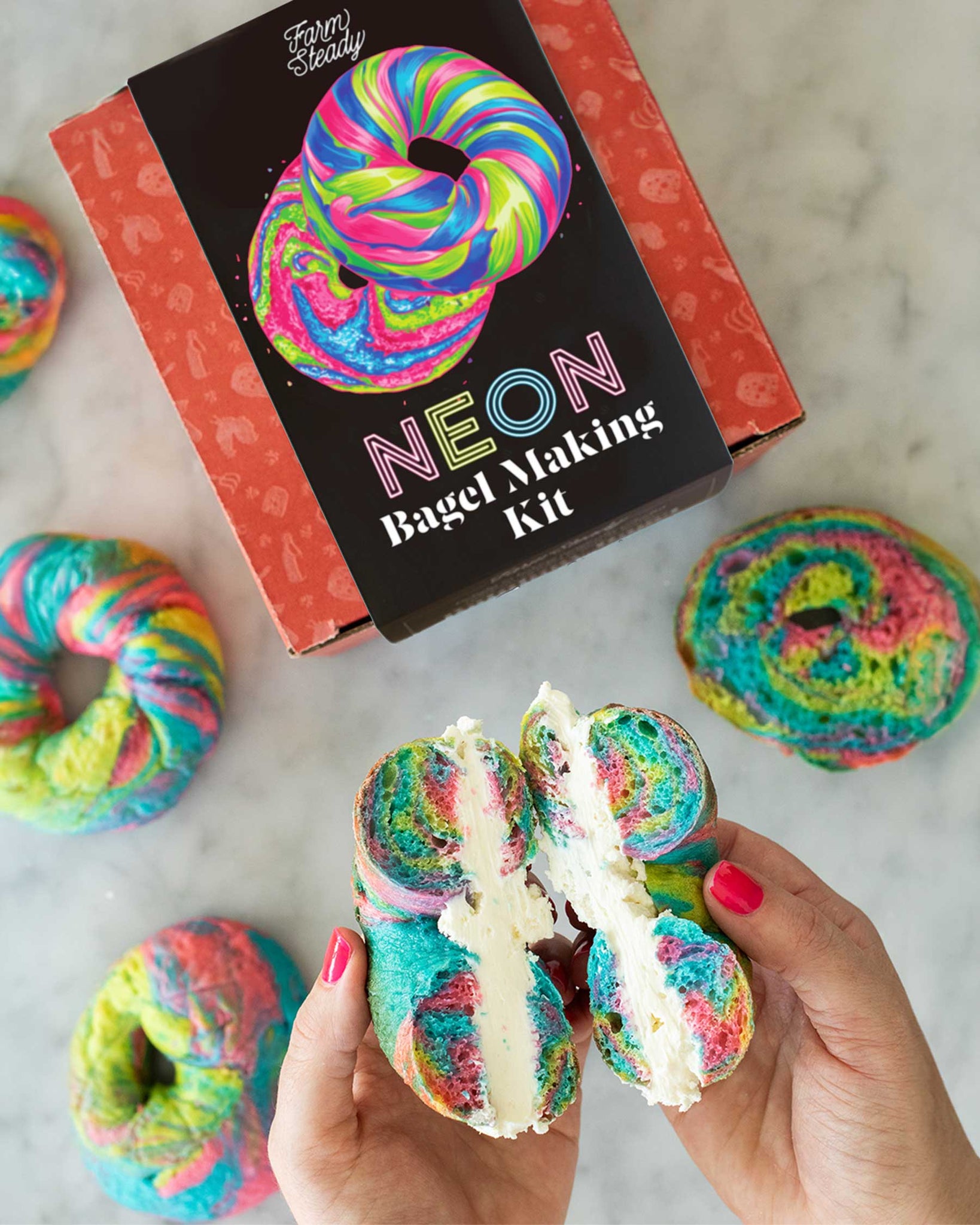 Neon Bagel Making Kit