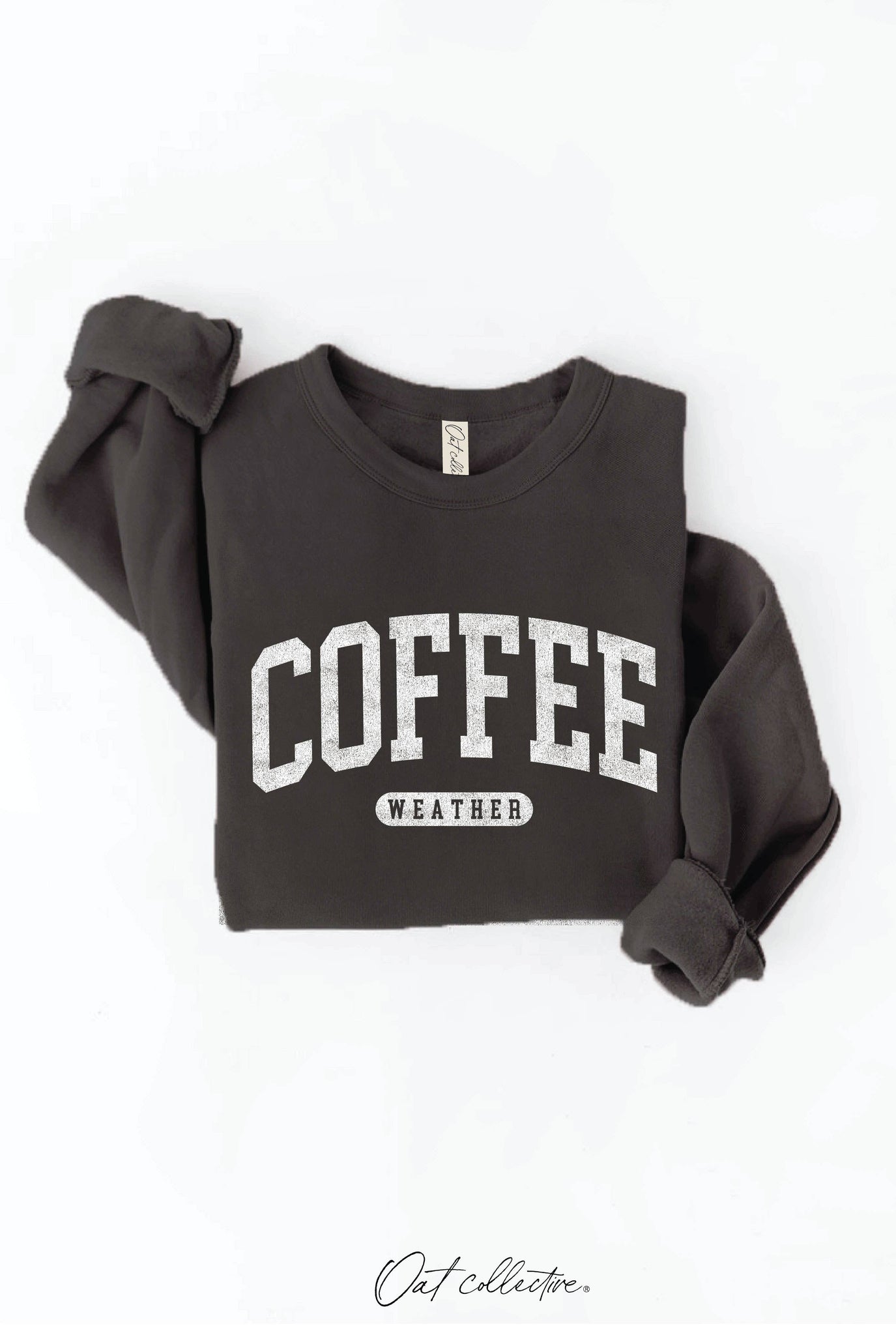 COFFEE WEATHER Graphic Sweatshirt : HEATHER DUST / L