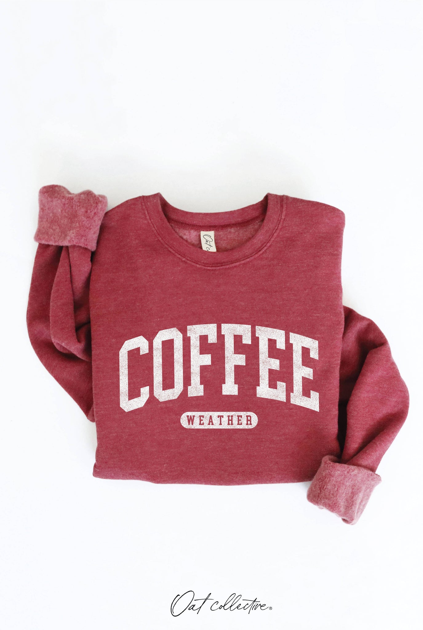 COFFEE WEATHER Graphic Sweatshirt : HEATHER DUST / L